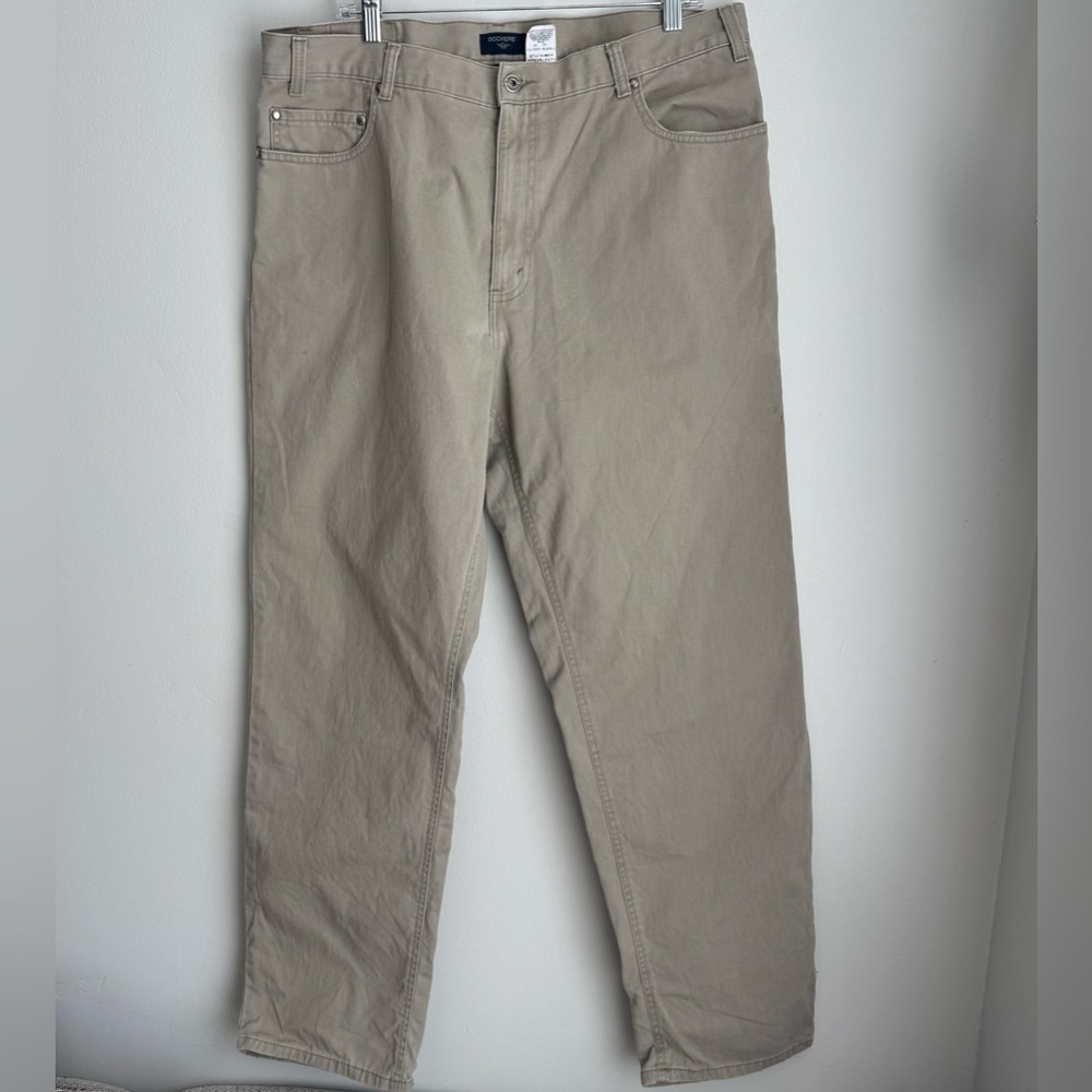 Vintage 2000s Mens Dockers Beige Cotton Twill Jean
